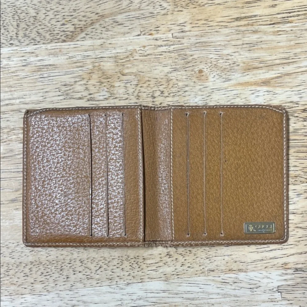 Authentic Gucci Brown Leather Card Holder